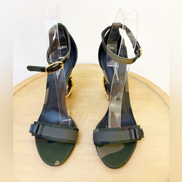 DOLCE & GABBANA Camouflage Keira 105 Baroque Heels - Picture 7 of 13